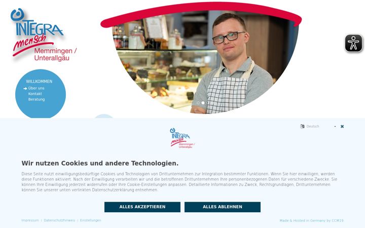 Skärmbild av integra-mm.de