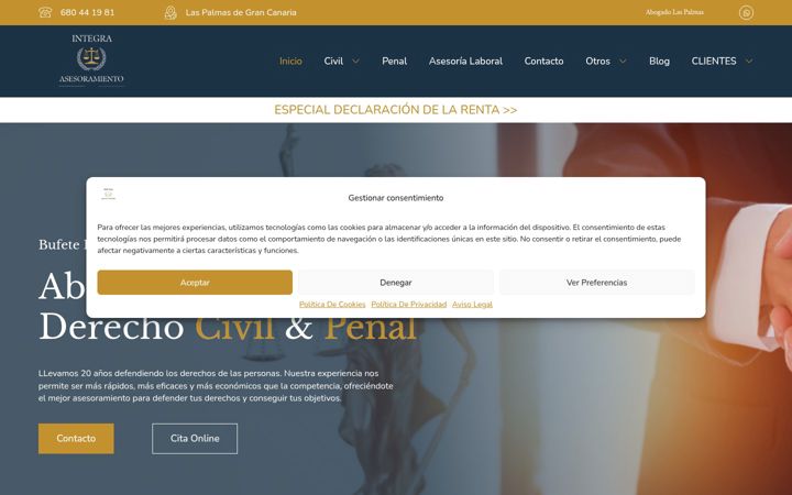 Screenshot of integraasesoramiento.es