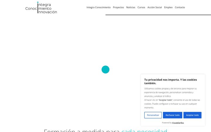 Screenshot of integraconocimiento.es