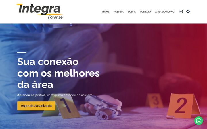 Screenshot of integraforense.com.br