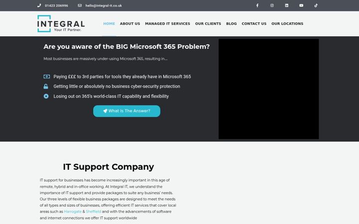 Screenshot of integral-it.co.uk