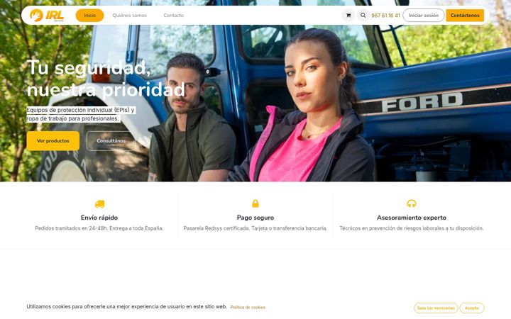 Screenshot of integralderiesgoslaborales.es