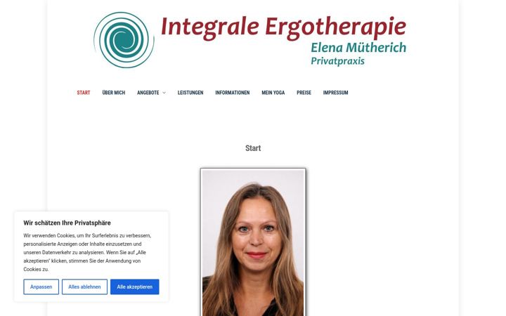 Screenshot of integrale-ergotherapie.de