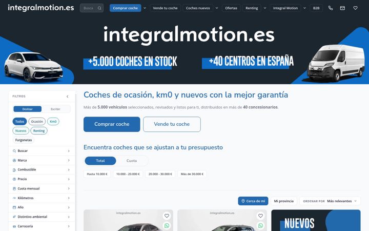 Screenshot of integralmotion.es