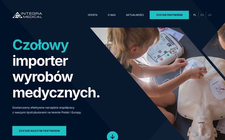 Screenshot of integramedical.eu