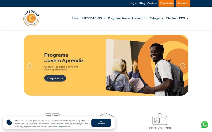 Screenshot of integrar-rs.com.br