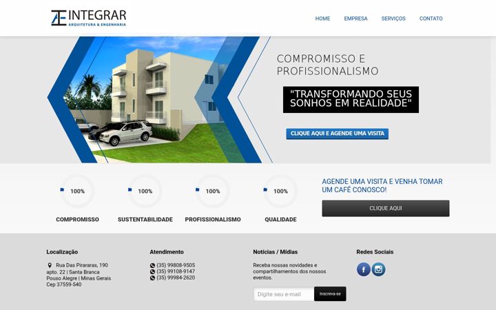 Screenshot of integrarae.com.br
