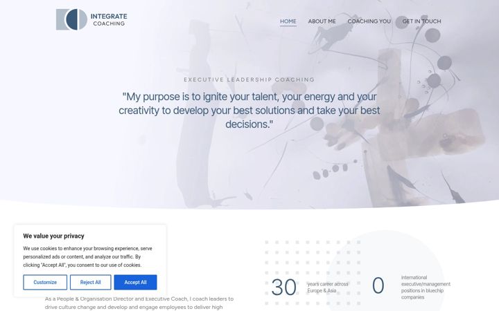 Screenshot of integrate-coaching.com
