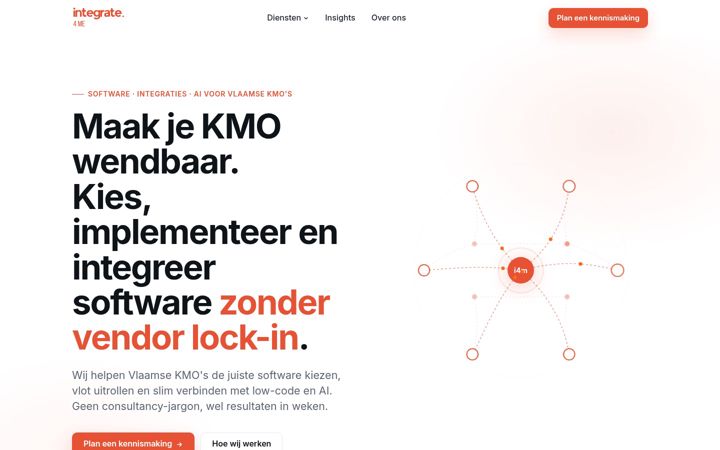 Screenshot of integrate4me.be