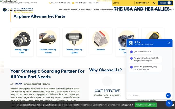 Screenshot of integrated-aerospace.com