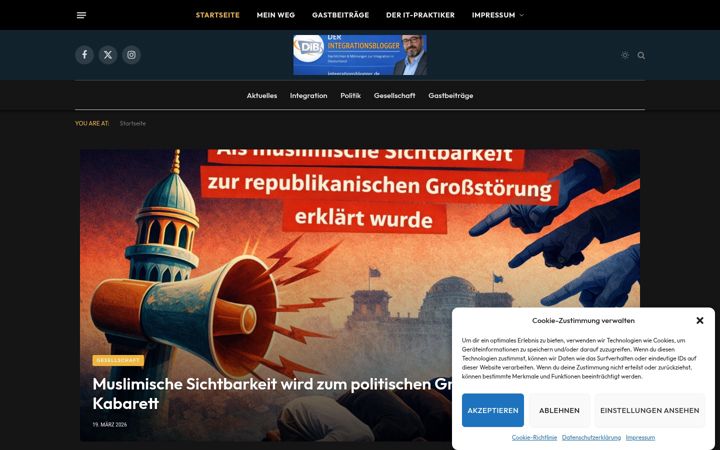 Screenshot of integrationsblogger.de