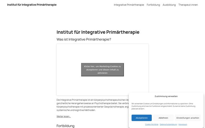 Screenshot of integrative-primaertherapie.de