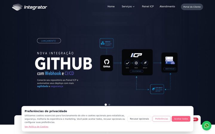 Screenshot of integrator.com.br