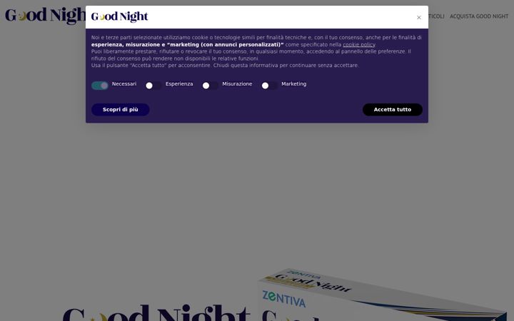 Snímek obrazovky integratoregoodnight.it