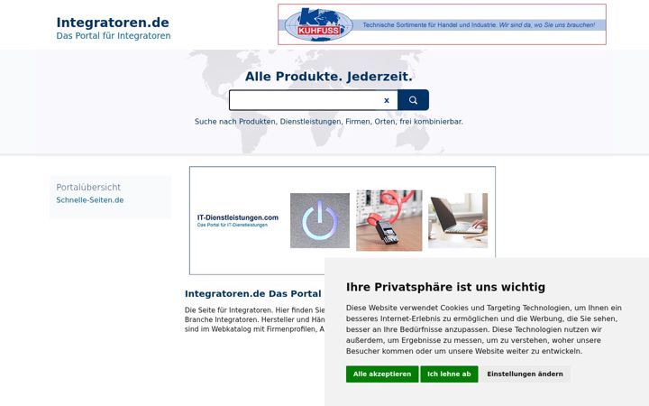 Screenshot of integratoren.de
