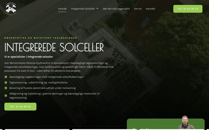 Posnetek zaslona integreredesolceller.dk