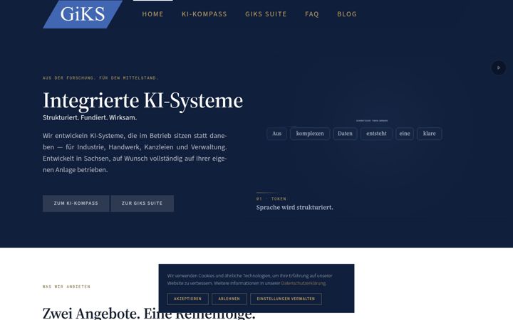 Screenshot of integrierte-ki-systeme.de