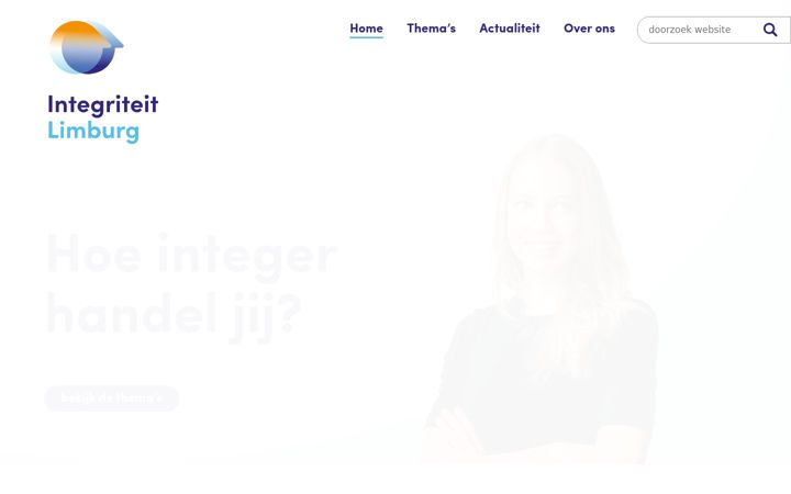 Screenshot stránky integriteitlimburg.nl
