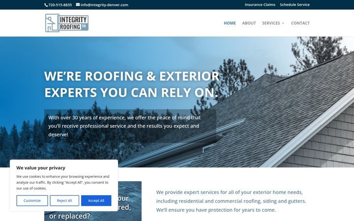 Screenshot of integrity-denver.com