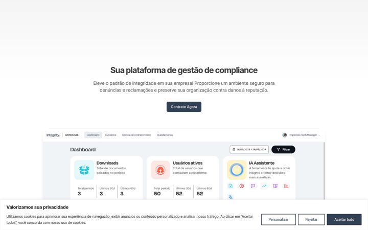Screenshot of integrity.app.br