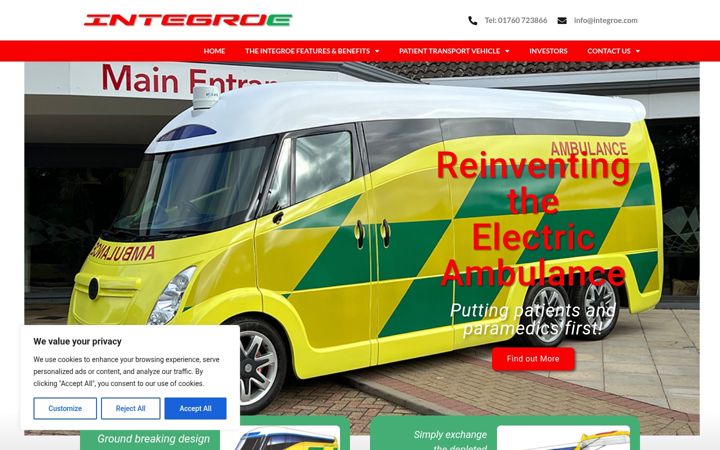 Screenshot of integroe.com