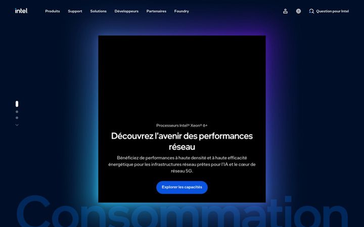 Screenshot of intel.fr