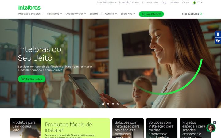 Screenshot of intelbras.com.br