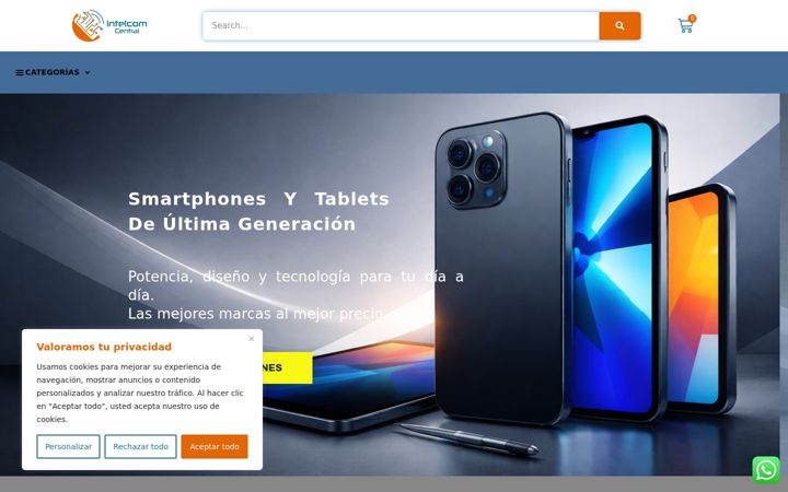 Screenshot of intelcomcentral.com