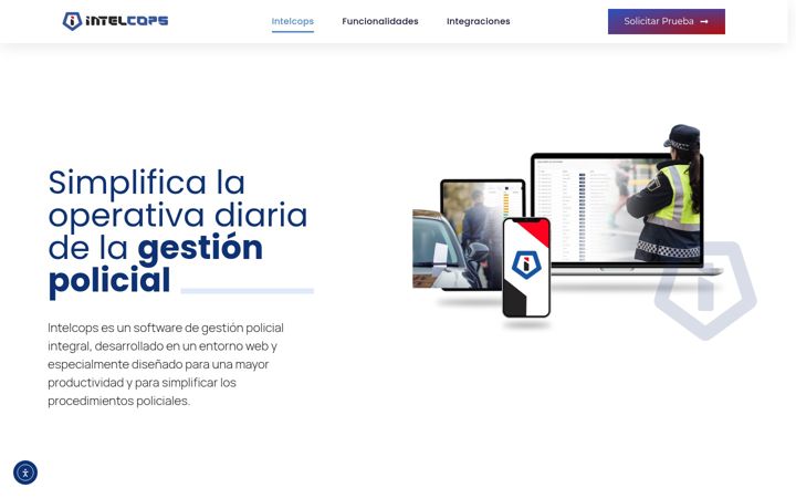Screenshot of intelcops.com