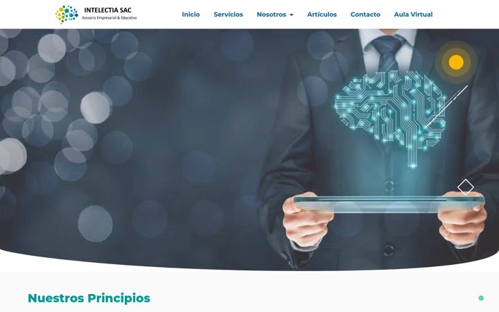 Screenshot of intelectiasac.com