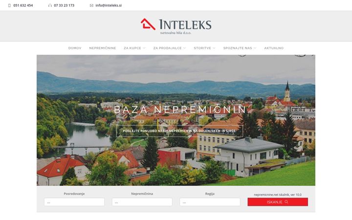 Screenshot von inteleks.si