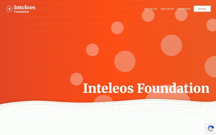 Screenshot of inteleosfoundation.org