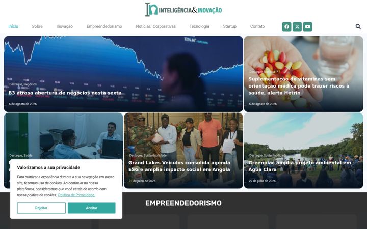 Screenshot of inteligenciaeinovacao.com