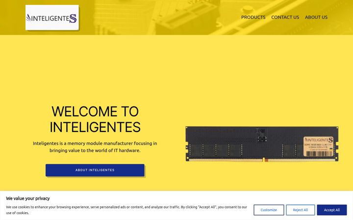 Screenshot of inteligentes.com.tw