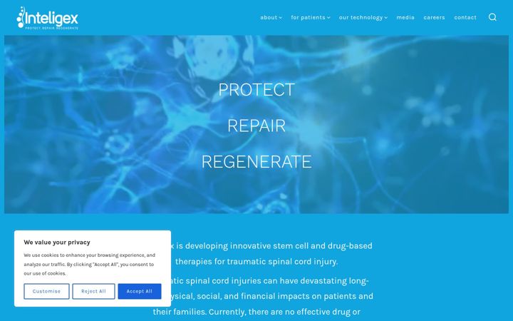 Screenshot of inteligexinc.com