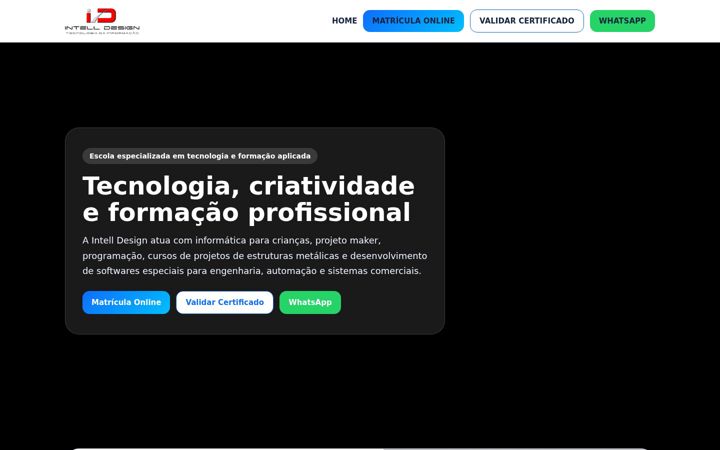 Screenshot of intelldesign.com.br