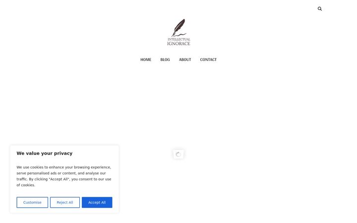 Screenshot of intellectualignorance.com