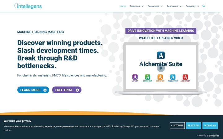 Screenshot of intellegens.com