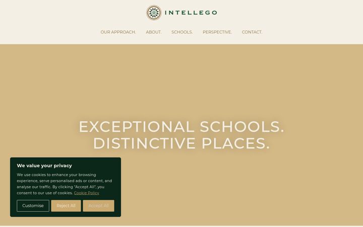 Screenshot of intellego-education.co.uk