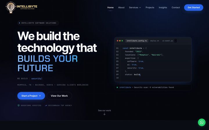 Screenshot of intellibytesoftwaresolutions.com
