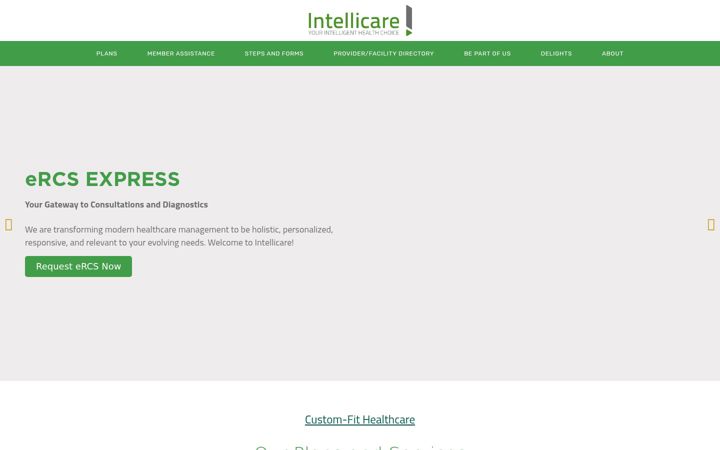 Screenshot of intellicare.com.ph