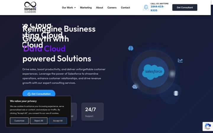 Screenshot of intellicloudware.com