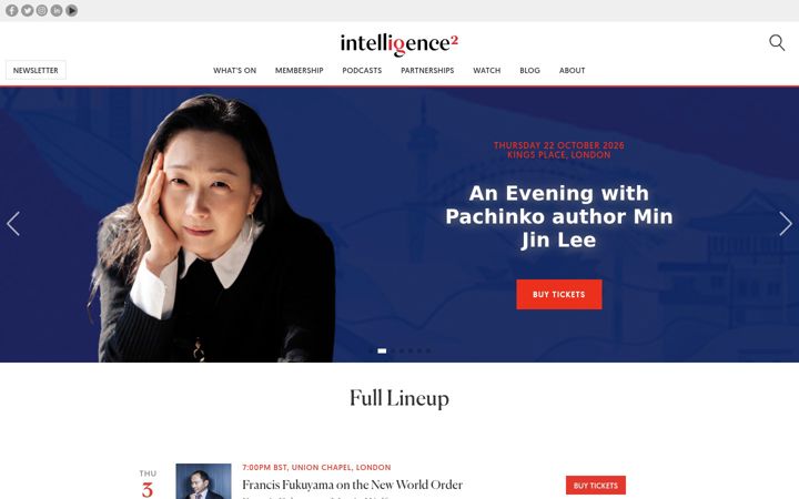 Screenshot of intelligencesquared.com