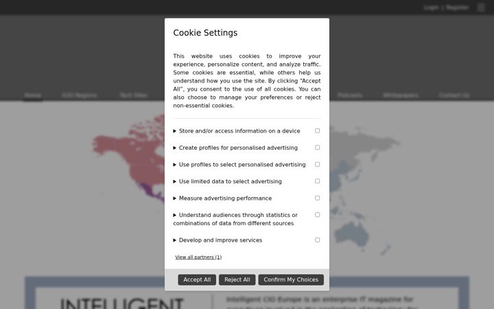 Screenshot of intelligentcio.com