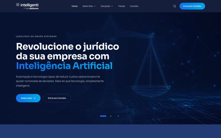 Screenshot of intelligenti.com.br