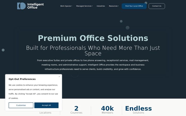 Screenshot of intelligentoffice.com