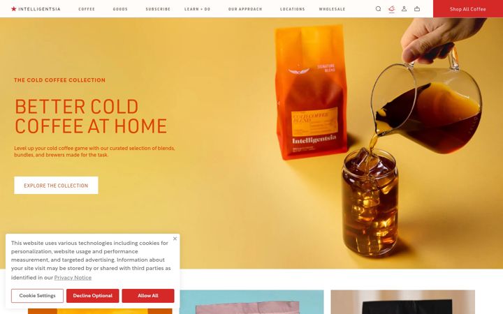 Screenshot of intelligentsia.com