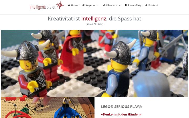 Screenshot of intelligentspielen.ch