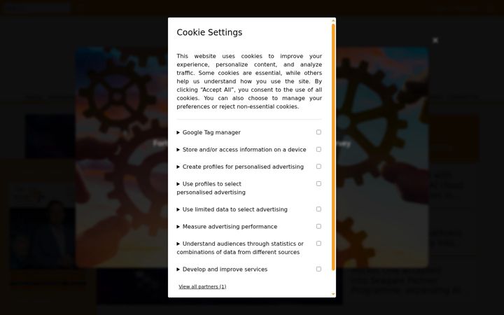 Screenshot of intelligenttechchannels.com