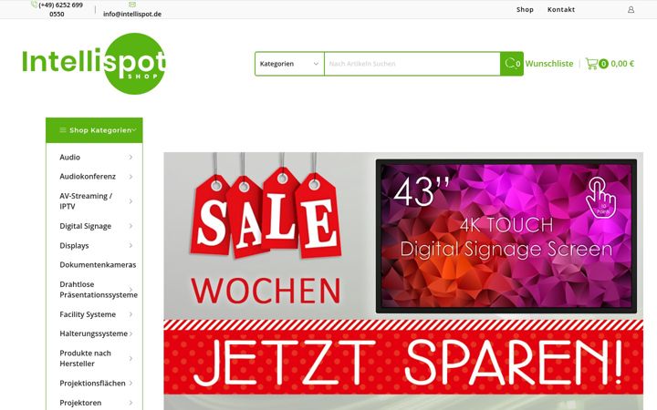 Screenshot of intellispot.de
